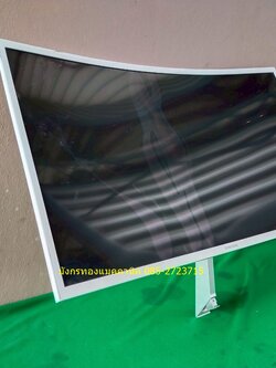 ขายเป็นอะไหล่...จอทีวี Samsung ขนาด 32 นิ้ว จอโค้ง ตำหนิจอแตก ไฟเข้าปกติ ภาพเป็นริ้วๆดำตรงจุดแตก ขายเป็นอะไหล่