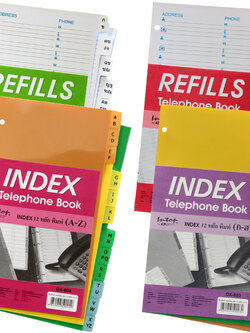 ชุดเติมสมุดโทรศัพท์ ชนิด 4 ห่วง