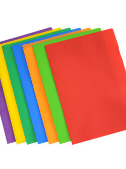 แฟ้มซอง A4 สีสด ลายลินิน 213Q