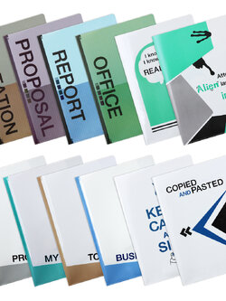 แฟ้มซอง A4 พิมพ์ลาย Working File