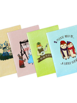 แฟ้มซอง A4 พิมพ์ลายวินเทจ