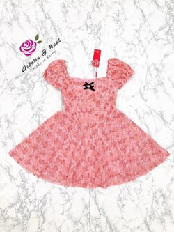 Korea Mini dress มินิเดรสแขนพองคอเหลี่ยมแสนสวย