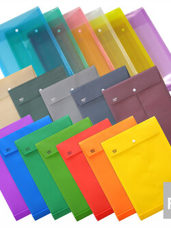 ซองกระดุม F4 ขยายข้าง สีพื้น