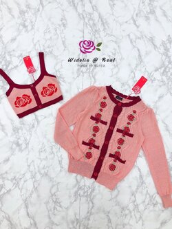 LN Set เซ็ทเสื้อคลุมกับเสื้อครอปสายเดี่ยวแสนสวย