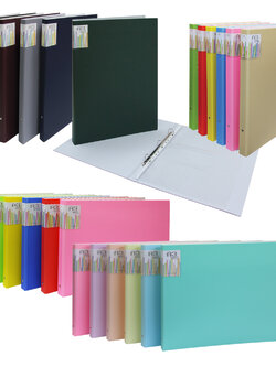 แฟ้มห่วง 3 ห่วง A3 พีพีโฟม พร้อมซองพลาสติก