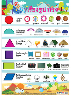 โปสเตอร์ความรู้ สนุกรู้เรื่องรูปทรง No.196