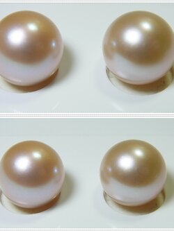 ไข่มุกน้ำจืด ขนาด 10-11 มิล กลม สีม่วงอ่อน คู่ละ 4500