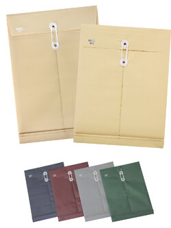 ซองพลาสติก ผูกเชือก สีเข้ม