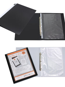 แฟ้มห่วง 3 ห่วง A3 พร้อมซองพลาสติก