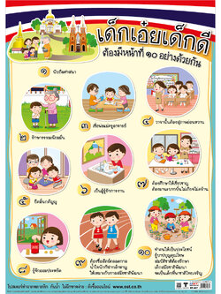 โปสเตอร์ความรู้ หน้าที่เด็กเอ๋ยเด็กดี No.467