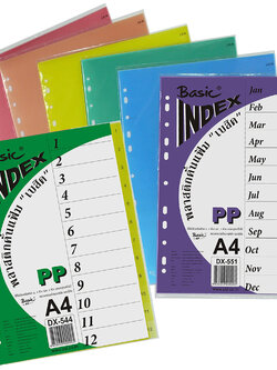 12 Tabs Index Divider A4 with Tabs Printed