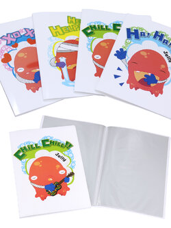 แฟ้มแคตตาล็อก A4 ปกลายเจลลี่