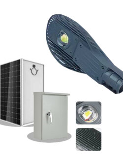 โคมไฟถนน LED พลังงานแสงอาทิตย์ Model. GT12V-SL50W-W-COB