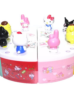 Box Cake Hello Kitty Sanrio Set Gift Variant กล่องเค้กเฮลโลคิตตี้ ลายการ์ตูนซานริโอ สำหรับเก็บของ ประดับโต๊ะทำงาน อุปกรณ์จัดเรียงน่ารักน่าใช้ ของขวัญ