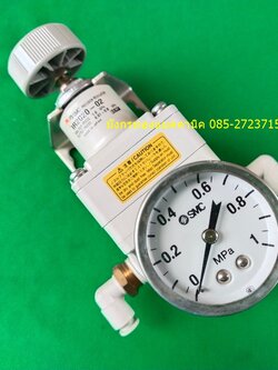 ปรับแรงดันลมความแม่นยำสูง SMC รุ่น IR2020-02 ปรับแรงดันได้ 0.01 - 0.8 MPa