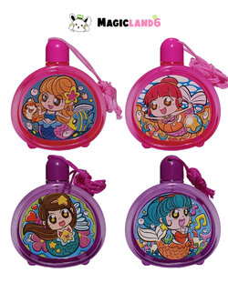 Bubbles Mini Mermaid KD-1082 Toy ที่เป่าฟองนางเงือก เป่าฟองใส เป่าฟองลายการ์ตูนพร้อมสายคล้องคอ ของเล่นเด็ก ลายการ์ตูน