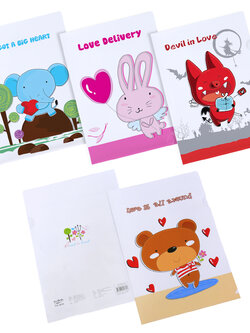 แฟ้มซอง A4 พิมพ์ลายฮาร์ททูฮาร์ท