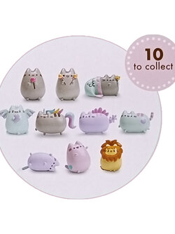 Chupa Chups Surprise Pusheen The Cat Model Figure Variant ลูกอมจูปาจุ๊ปส์ โมเดลแมวอ้วน กาชาปองสุ่มลาย