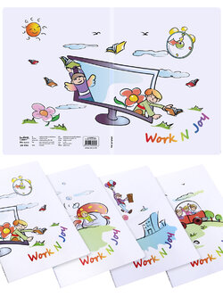 แฟ้มแคตตาล็อก A4 ปกลาย Work N Joy