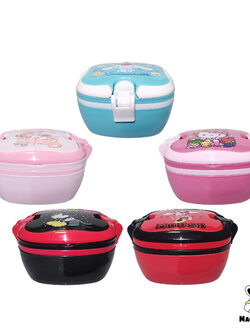 Bento Sphere Hello Kitty Sanrio Disney Food Box Variant กล่องข้าวหูล็อคทรงกลมเฮลโลคิตตี ลายการ์ตูนซานริโอ ดิสนีย์ ปิ่นโตใส่กับข้าว กล่องอาหารกลางวัน