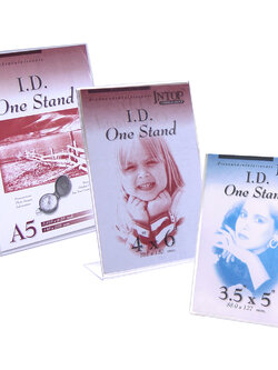 Vertical Clear Acrylic Sign Holders series L