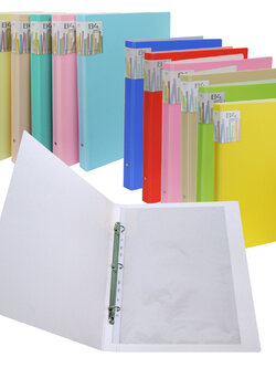 แฟ้มห่วง 3 ห่วง B4 พีพีโฟม พร้อมซองพลาสติก