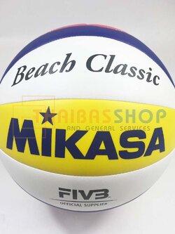 (ของแท้ 100%) วอลเลย์บอล Mikasa BV552C วอลเลย์บอลชายหาด หนังเย็บ TPU Soft Cover มาตรฐาน FIVB