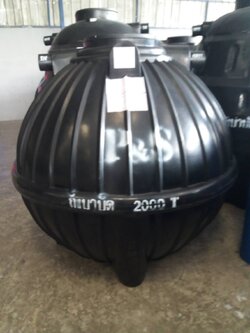 ถังบำบัดน้ำเสีย ขนาด 2000 ลิตร P&S -ทรงบอลลูน พร้อมอุปกรณ์ครบชุด ส่งฟรี กทม.ปริมลฑล ส่งตามเส้นทาง อ.เมืองระยอง,จ.เพชรบุรี,จ.สุพรรณบุรี ,สระบุรี ราชบุรี จังหวัดใกล้เคียงสอบถามเส้นทางเพิ่ม