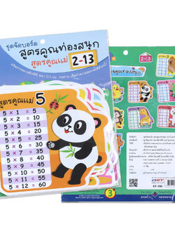 ชุดจัดบอร์ด สูตรคูณท่องสนุก 15 ชิ้น ET-785