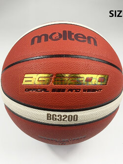 (ของแท้ 100%) บาสเกตบอล ลูกบาส Molten รุ่น BG3200 บาสเกตบอลหนัง PU เบอร์ 6 indoor/outdoor ทนปูน