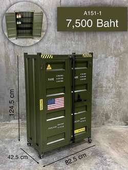 เฟอร์นิเจอร์และของแต่งบ้านตู้เหล็ก รุ่น A151-1 ตู้โชว์ เฟอร์นิเจอร์ตู้คอนเทนเนอร์ ตู้เก็บของเหล็ก ตู้เก็บรองเท้า ตู้หนังสือ ตู้เอกสาร ตู้เก็บปืน