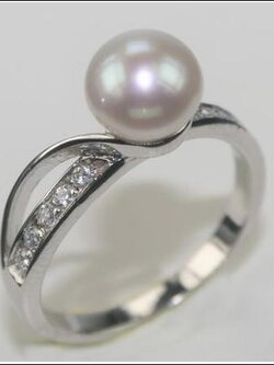 แหวนไข่มุกแท้