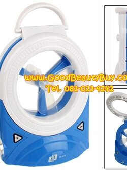 พัดลมไฟฉาย พัดลมพร้อมไฟฉาย ใช้ถ่านได้ ชาร์จไฟได้ Rechargeable LED Lantern with Fan (XF-5890)