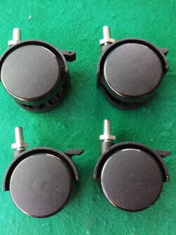 ลูกล้อเก้าอี้ ขนาด 2 นิ้ว มีเบรก