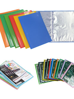 แฟ้มผลงาน Portfolio A4 20 ช่อง มีช่องใส่หน้าปก View Port