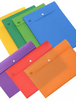 ซองกระดุม A4 สีสด