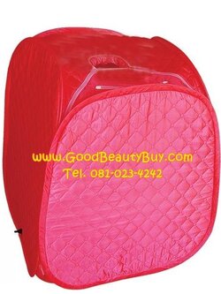 ตู้อบซาวน่า ตู้อบไอน้ำสมุนไพร แบบพกพา เนื้อผ้าวัสดุอย่างดี มาพร้อมหม้อต้มและอุปกรณ์ครบชุด