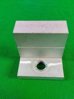 ตัวยึดขอบแผงโซล่าเซลล์ กับรางอลูมิเนียม End Clamp