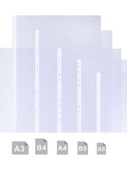 ชุดเติมรีฟิล ซองพลาสติกขอบขาวเจาะรู