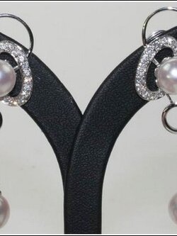 ต่างหูไข่มุกแท้