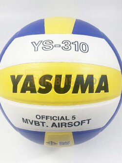 (ของแท้ 100%) วอลเลย์บอล Yasuma YS-310 ลูกวอลเลย์บอลหนัง PVC มี มอก. สินค้าห้าง ทุกลูกผ่าน QC