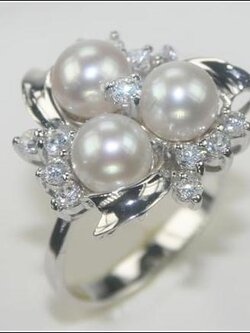 แหวนไข่มุกแท้