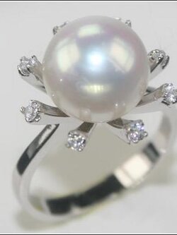 แหวนไข่มุกแท้