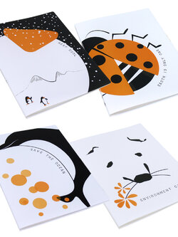 แฟ้มแคตตาล็อก A4 20 ช่อง ปกลายรณรงค์เพื่อหยุดโลกร้อน