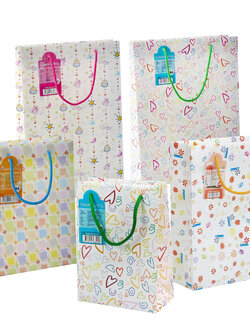 Shopping Bag with rope handle graphic printed