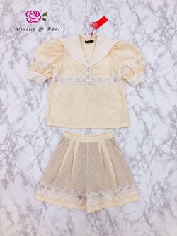 JSD Set เซ็ทเสื้อแขนพองกับกางเกงขาสั้นแสนสวย