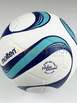 (ของแท้ 100%)ฟุตซอล ลูกฟุตซอล futsal Molten F9F2600-WB ขนาดมาตรฐาน futsal หนังพียู(PU) หนังอัด กันน้ำ