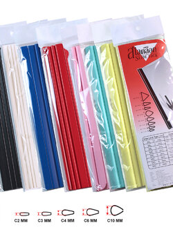 Slide Binder Bars 11.75 inch (29.7cm.) C-section Shape 10pieces