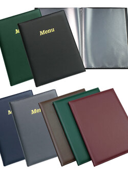 แฟ้มรายการอาหาร A4 ปกหนังเทียม