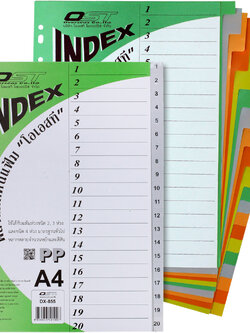 20 Tabs Index Divider A4 DX-85